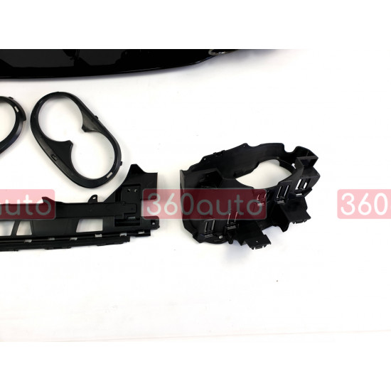 Диффузор (заднего бампера) Full Black (стиль CLA45 AMG) на Mercedes CLA-Class C118 2019-2022