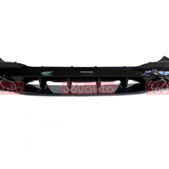 Диффузор (заднего бампера) Full Black (стиль CLA45 AMG) на Mercedes CLA-Class C118 2019-2022
