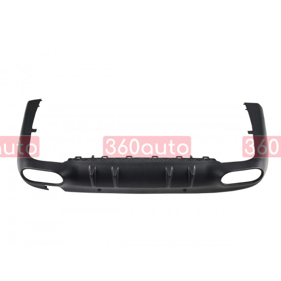 Диффузор (заднего бампера) Full Black / Chrome Pipe (стиль CLS53 AMG) на Mercedes CLS-class C257 2018-2022