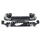 Диффузор (заднего бампера) Chrome Black / Chrome Pipe (стиль E63) AMG на Mercedes E-Class W213 2016-2020