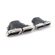 Диффузор (заднего бампера) Chrome Black / Chrome Pipe (стиль E63) AMG на Mercedes E-Class W213 2016-2020