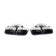 Диффузор (заднего бампера) Full Black / Chrome Pipe (стиль E63) Coupe AMG на Mercedes E-Class W213 2020-2023