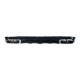 Диффузор (заднего бампера) Full Black / Chrome Pipe (стиль E63) Coupe AMG на Mercedes E-Class W213 2020-2023