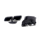 Диффузор (заднего бампера) Full Black / Black Pipe (стиль E63) Normal на Mercedes E-Class W213 2016-2020
