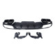 Диффузор (заднего бампера) Full Black / Black Pipe (стиль E63) Normal на Mercedes E-Class W213 2016-2020