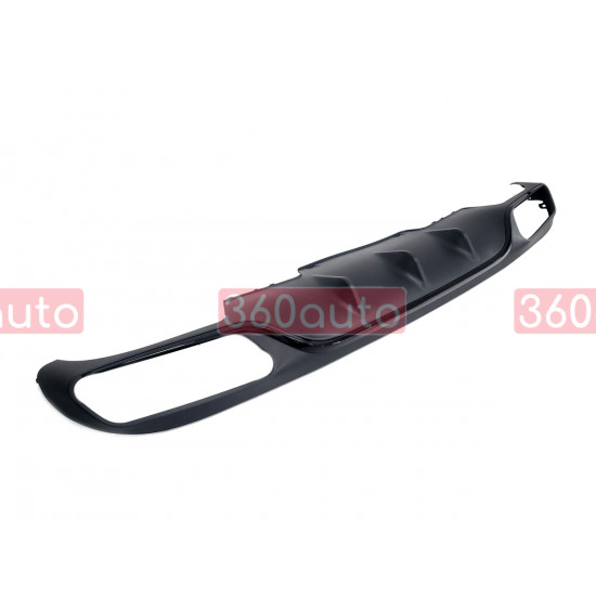 Диффузор (заднего бампера) Full Black / Black Pipe (стиль E63) Normal на Mercedes E-Class W213 2016-2020