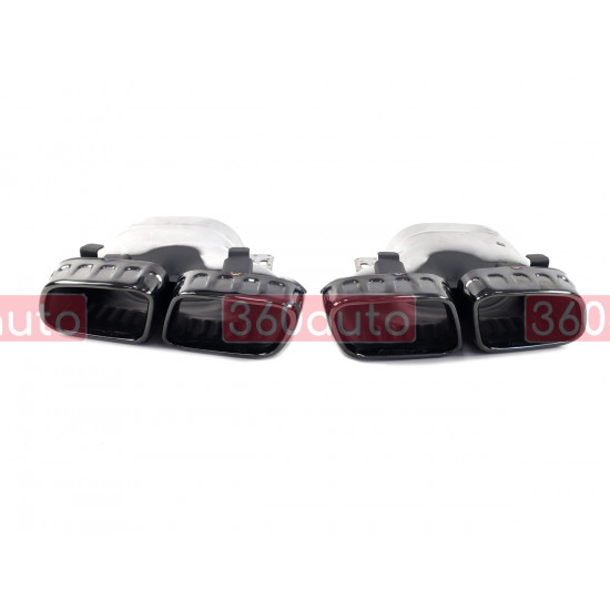 Диффузор (заднего бампера) Full Black (стиль E63) Sedan AMG на Mercedes E-Class W213 2020-2023