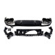 Диффузор (заднего бампера) Full Black (стиль E63) Sedan AMG на Mercedes E-Class W213 2020-2023