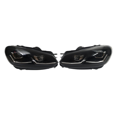 Передние фары (Full Led апгрейд в Golf VII 2017+) на Volkswagen Golf VI 2008-2012