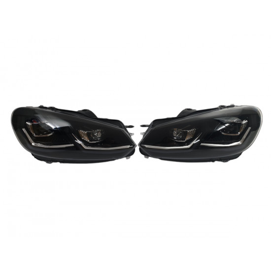 Передние фары (Full Led апгрейд в Golf VII 2017+) на Volkswagen Golf VI 2008-2012