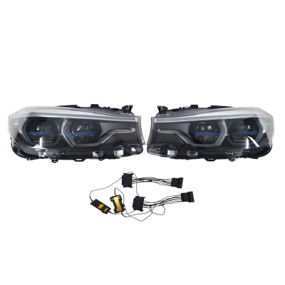 Передние фары ( Full Led стиль Laser ) апгрейд на BMW 3 F34 Gran Turismo 2013-2019