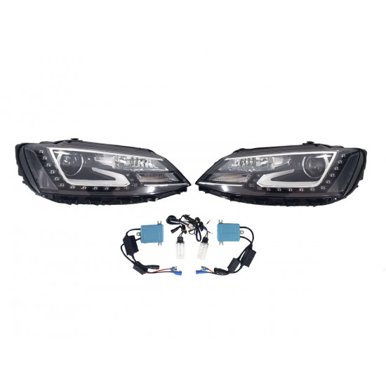 Передние фары (Xenon) 9pin на Volkswagen Jetta 2010-2015