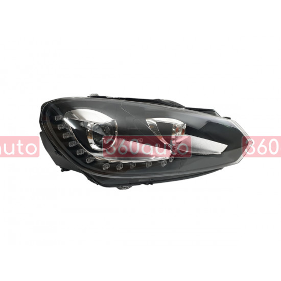 Передние фары (Xenon GTI) Silver на Volkswagen Golf VI 2008-2012