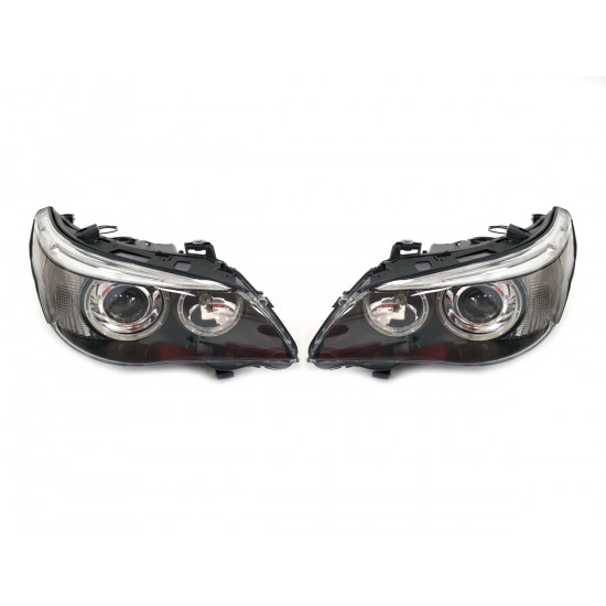 Передние фары Bi-Xenon (без блоков) на BMW 5 E60, E61 2003-2010