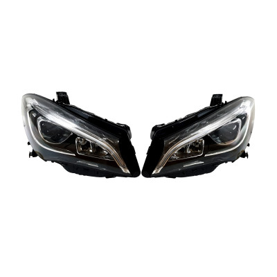 Передние фары Full LED (апгрейд с Xenon) на Mercedes CLA-Class C117 2017-2019.