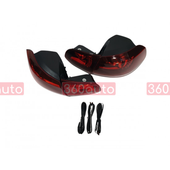Задние фонари (GTI) на Volkswagen Golf VI 2008-2012