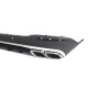 Диффузор (заднего бампера) Silver Black / Chrome Pipe (стиль GLE63 AMG) на Mercedes GLE-Class W167 2018-2023