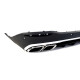 Диффузор (заднего бампера) Silver Black / Chrome Pipe (стиль GLE63 AMG) на Mercedes GLE-Class W167 2018-2023