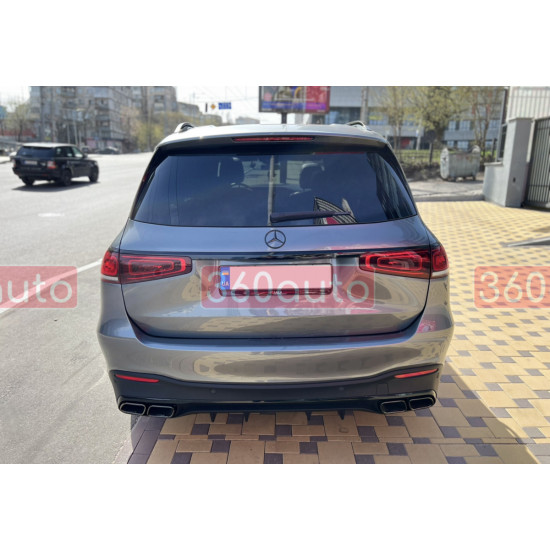 Диффузор (заднего бампера) Full Black (стиль GLS63 AMG) на Mercedes GLS-Class X167 2019-