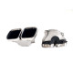 Диффузор (заднего бампера) Silver Black / Chrome Pipe (стиль GLS63 AMG) на Mercedes GLS-Class X167 2019-