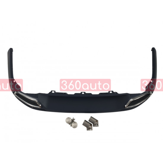 Диффузор (заднего бампера) (стиль R-Line) на Volkswagen Passat B8 2014-2019