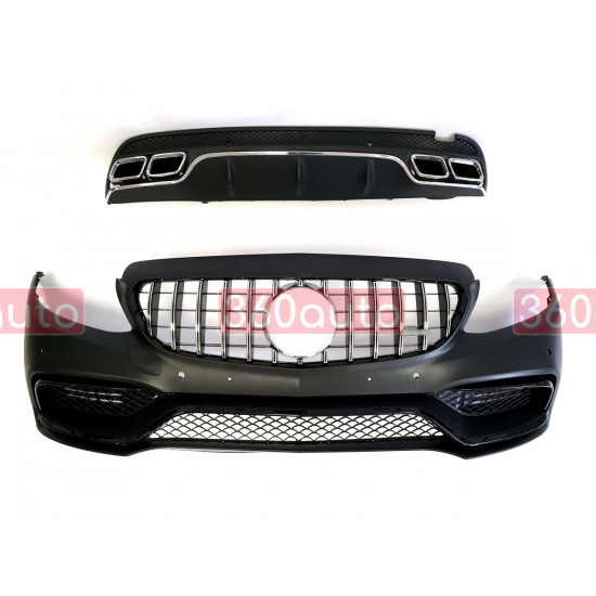 Комплект обвесов (стиль AMG C63) Body Kit на Mercedes C-Class W205 2014-2018