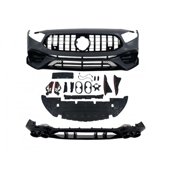 Комплект обвесов (стиль AMG45) Body Kit на Mercedes A-Class W177 2018-2022