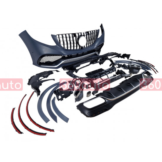 Комплект обвесов (стиль GLE63 AMG) Body Kit на Mercedes GLE-Class W166 2015-2018