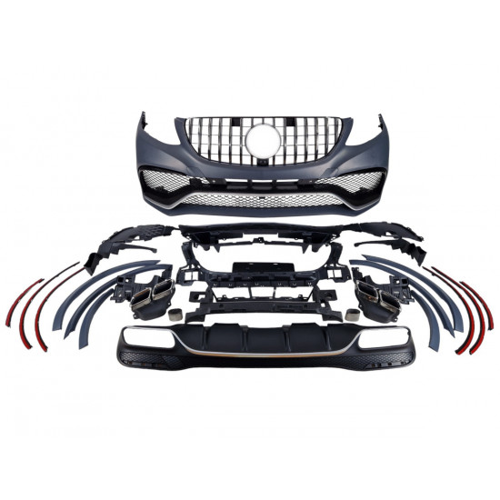 Комплект обвесов (стиль GLE63 AMG) Body Kit на Mercedes GLE-Class W166 2015-2018