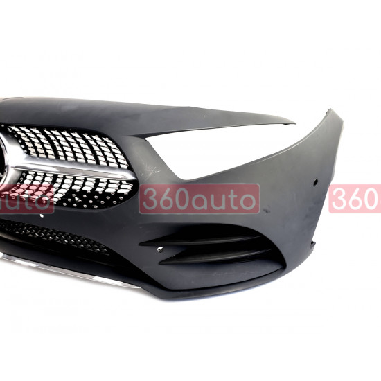 Передний бампер (AMG-Paket) на Mercedes A-Class W177 2018-2022