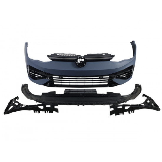 Передний бампер (стиль Golf 8 R) на Volkswagen Golf VIII 2020-