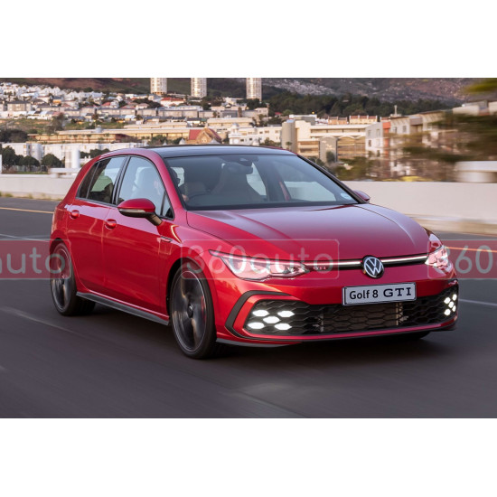Передний бампер (стиль GTI) на Volkswagen Golf VIII 2020-