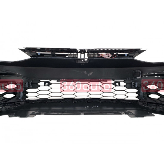 Передний бампер (стиль GTI) на Volkswagen Golf VIII 2020-