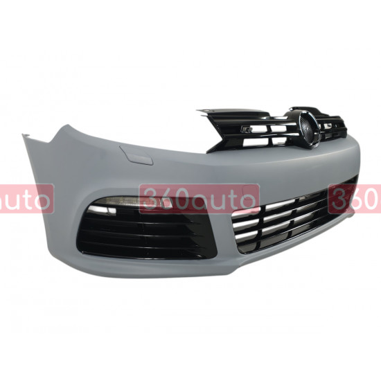 Передний бампер (стиль R20) на Volkswagen Golf VI 2008-2012