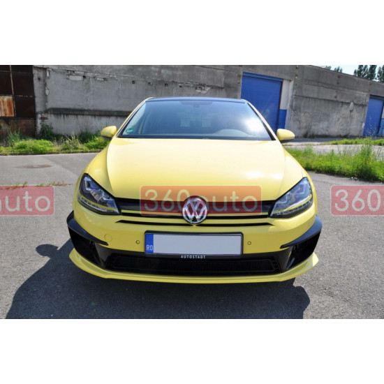 Передний бампер (стиль R400) на Volkswagen Golf VII 2012-2017