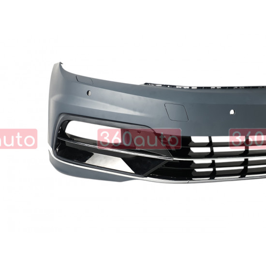 Передний бампер (стиль R-Line) на Volkswagen Passat B8 2014-2019