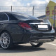 Спойлер на Mercedes C-class W205 2014-2018 стиль C63 чорний глянець
