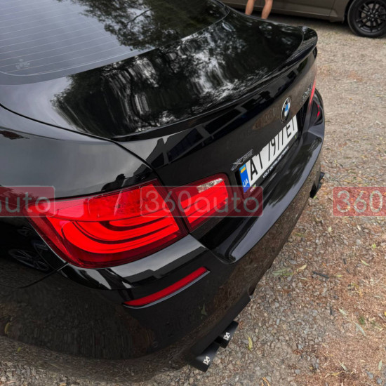 Спойлер на BMW 5 F10 2010-2017 стиль M-Performance чорний глянець