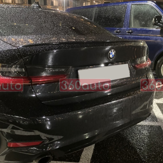 Спойлер на BMW 3 G20 2018-2022 M340 Original Factory Черный глянец