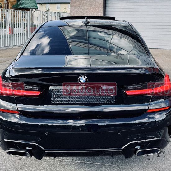 Спойлер на BMW 3 G20 2018-2022 M340 Original Factory Черный глянец
