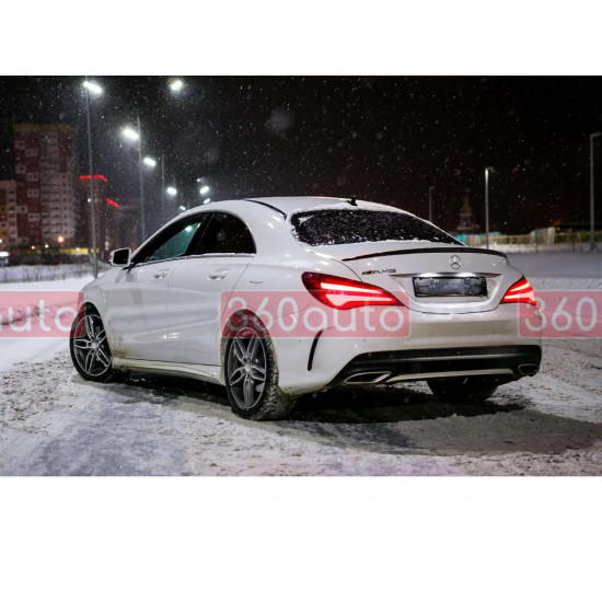 Спойлер Черный глянец на Mercedes CLA-Class C117 2013-2017
