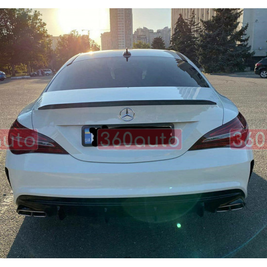 Спойлер Черный глянец на Mercedes CLA-Class C117 2013-2017