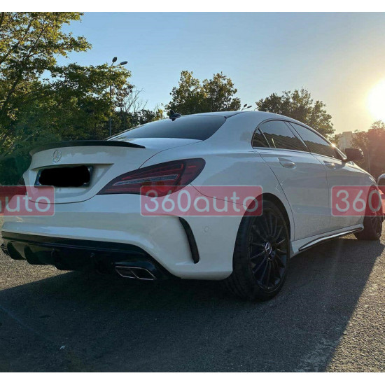 Спойлер Черный глянец на Mercedes CLA-Class C117 2013-2017