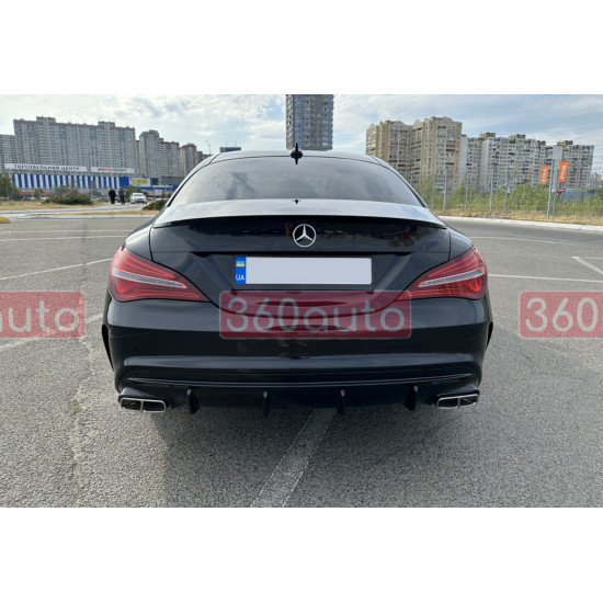 Спойлер Черный глянец на Mercedes CLA-Class C117 2013-2017