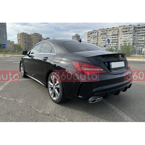 Спойлер Черный глянец на Mercedes CLA-Class C117 2013-2017