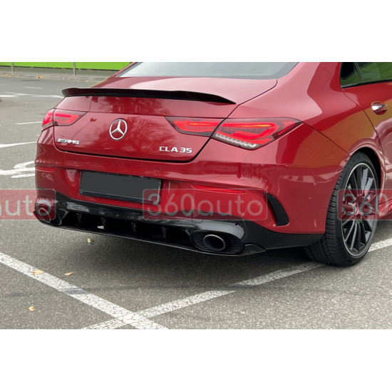Спойлер Черный глянец на Mercedes CLA-class C118 2019-2022