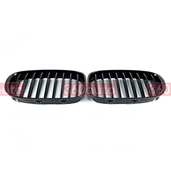 Ноздры Черный глянец ( 1 Bar ) V1 на BMW 7 F01, F02 2008-2015