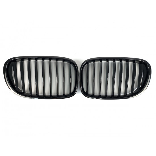 Ноздры Черный глянец ( 1 Bar ) V1 на BMW 7 F01, F02 2008-2015