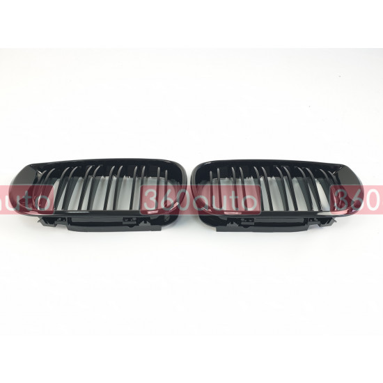 Ноздри Черный глянец (Двойные) Седан на BMW 3 E46 2001-2005