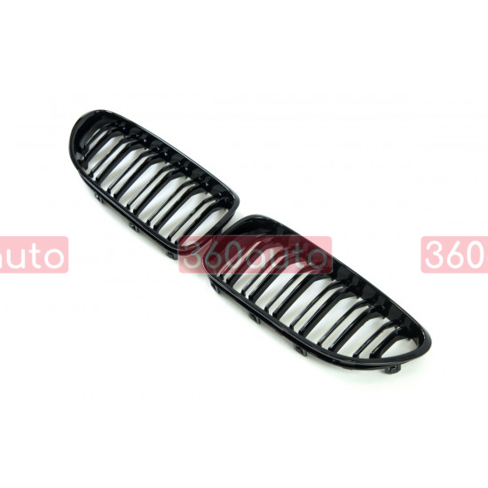 Ноздри Черный глянец (Двойные M-Look) на BMW 6 F06, F12, F13 2012-2017
